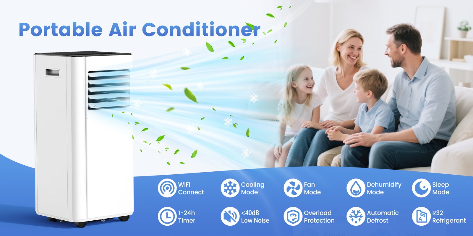 Attsix Portable Air Conditioner Banner